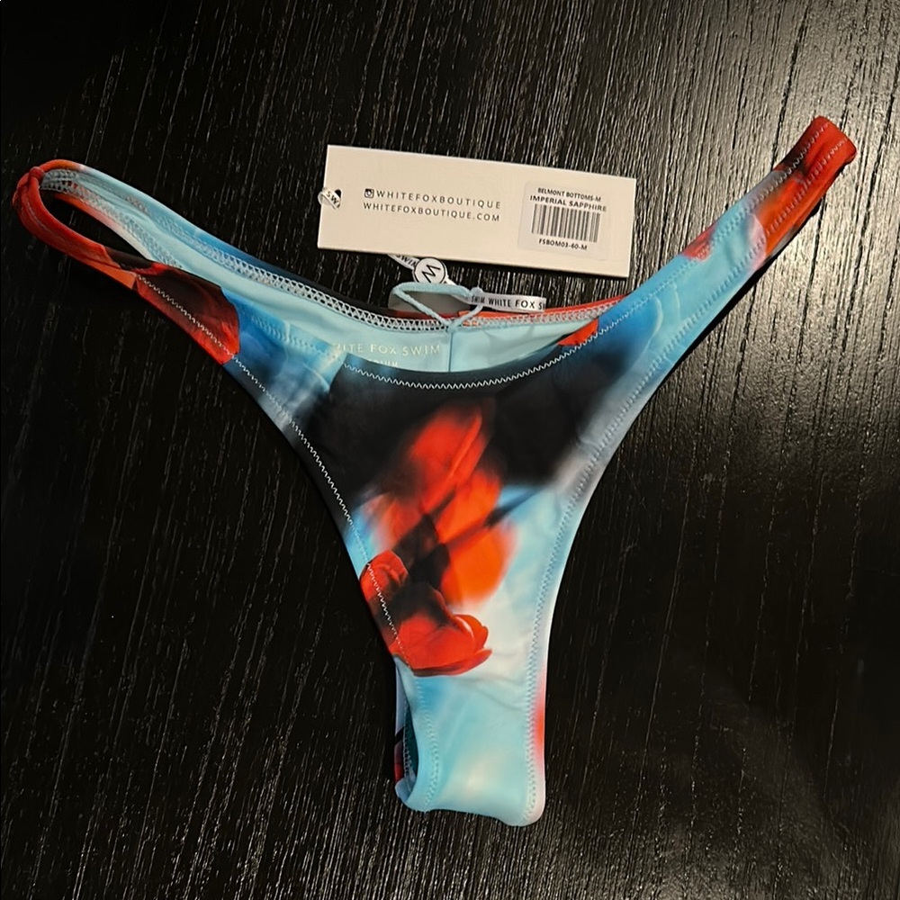 White Fox Boutique Belmont Red Bikini Bottom - Imperial Sapphire